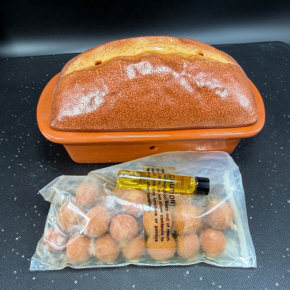 Baker's‎ Kotta Banana Walnut Bread Microwave Room Freshener Ceramic Set with Oil